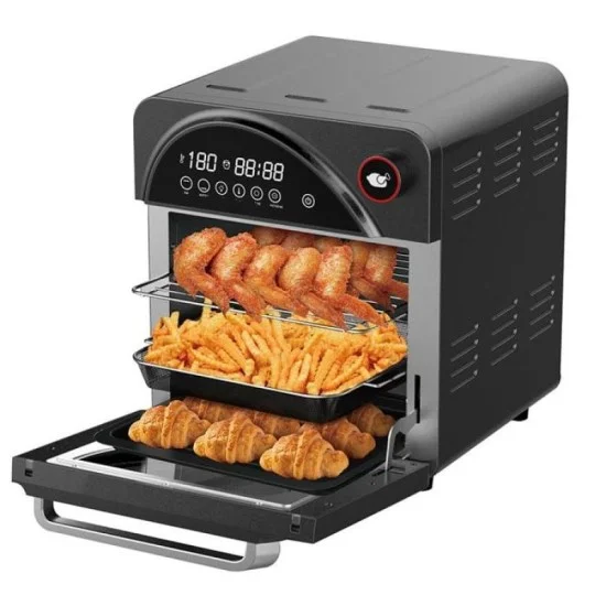 Porodo Lifestyle Dual Mode Touch Control Air Fryer - Oven With Advanced Air-Flow Circulation - Black